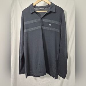 Travis Mathew Men's Long Sleeve Polo Shirt L